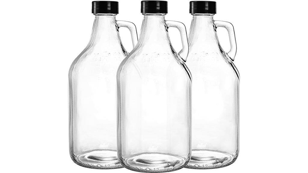 glass growlers with seal