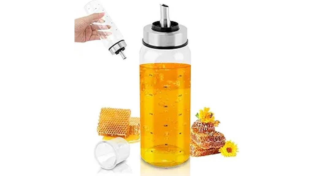 glass honey pot dispenser