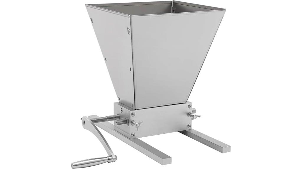 grain crusher with hopper