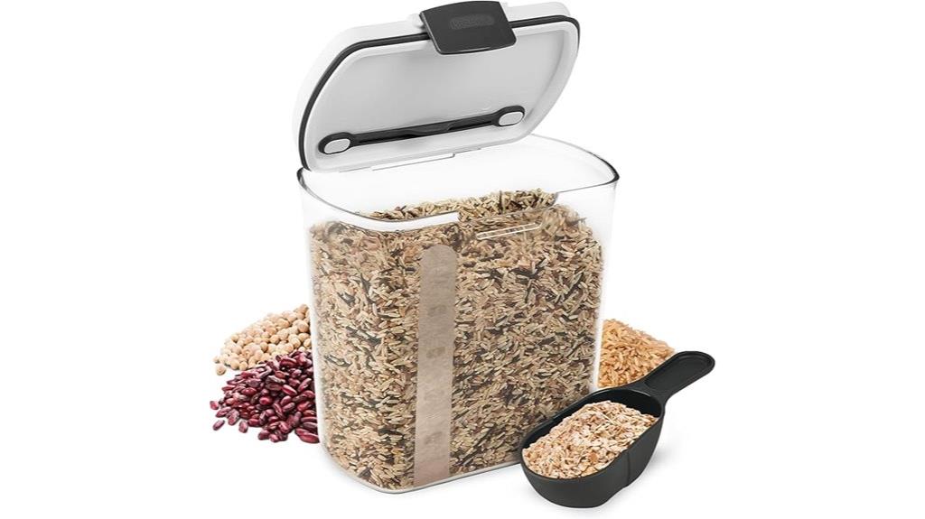 grain storage container lid