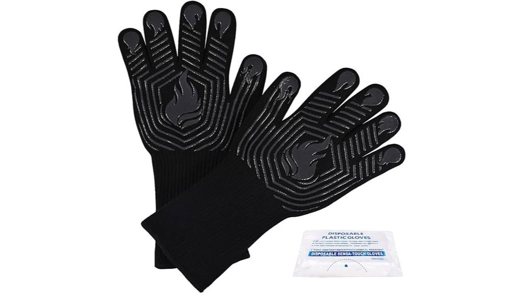 heat resistant grilling mitts