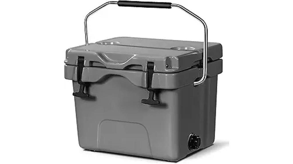 heavy duty cooler with cup holders