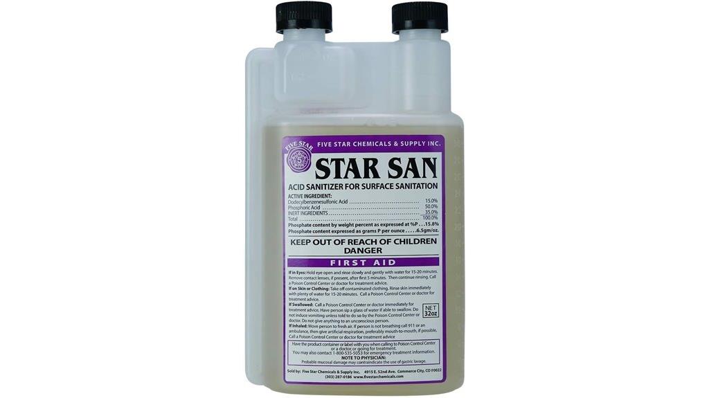high foaming sanitizer solution