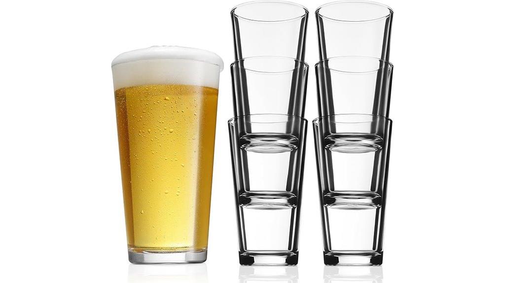 highball drinking glasses set of six