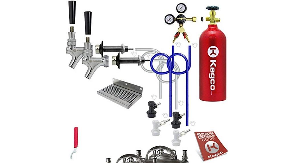 homebrew dual tap kegerator conversion kit