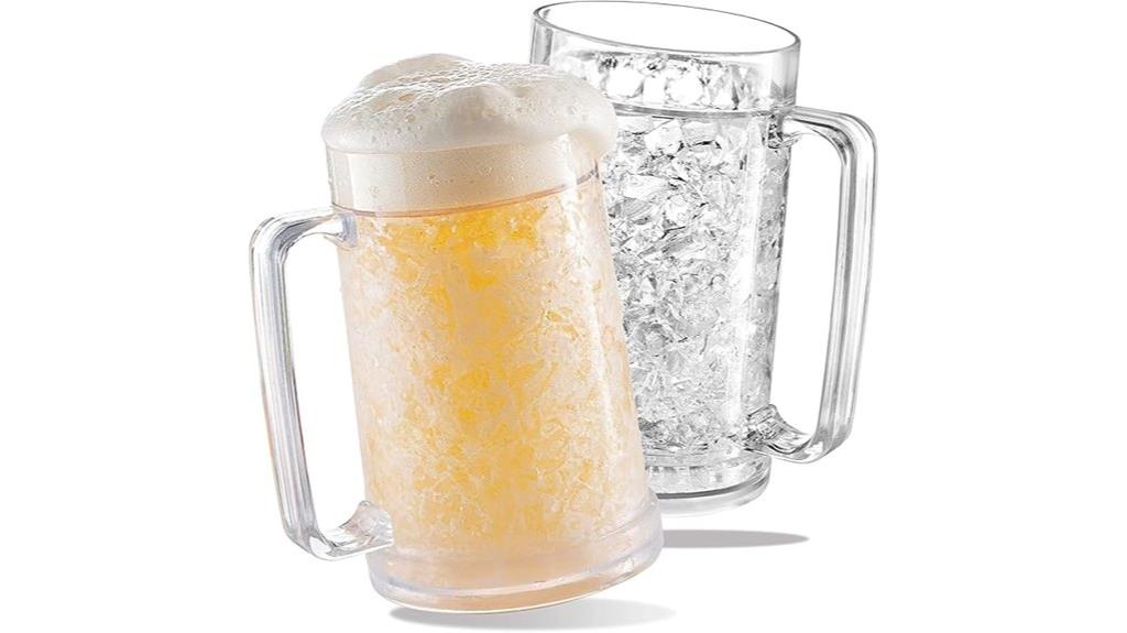 insulated freezer beer mugs