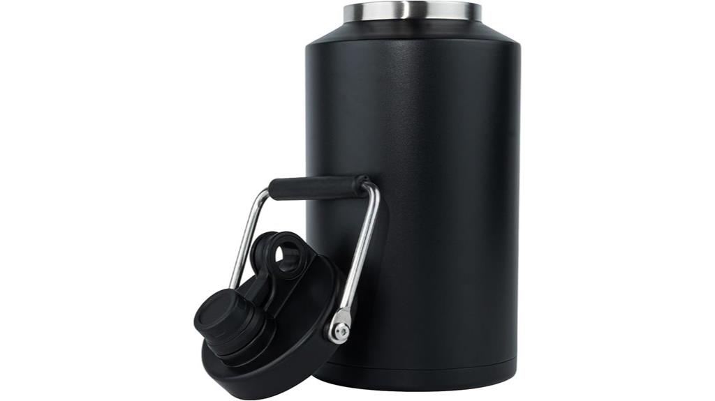 insulated one gallon stainless steel water container