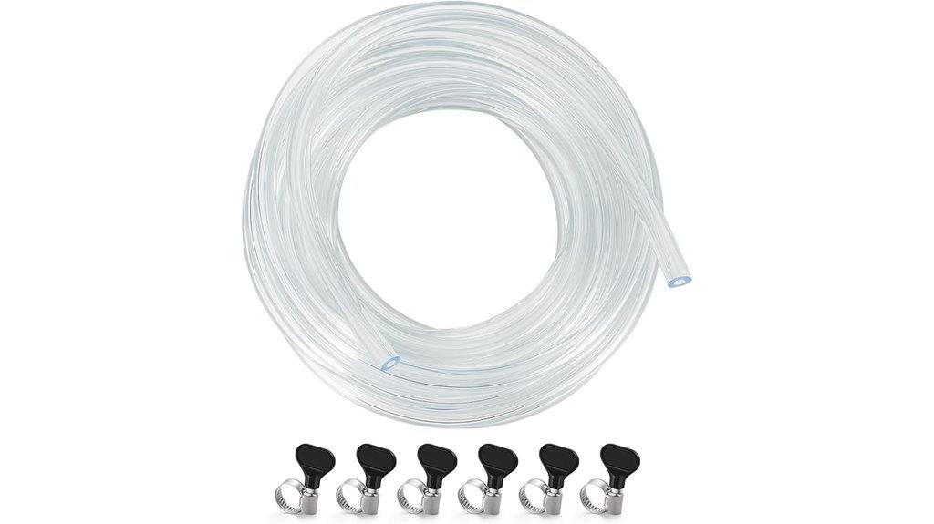 kegerator beer tubing vinyl clamps