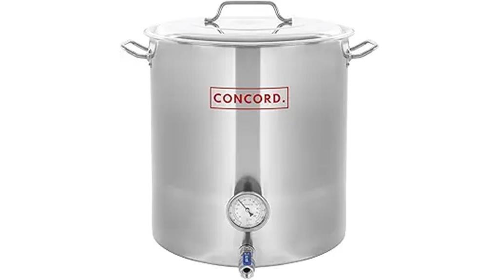 large stainless steel kettle