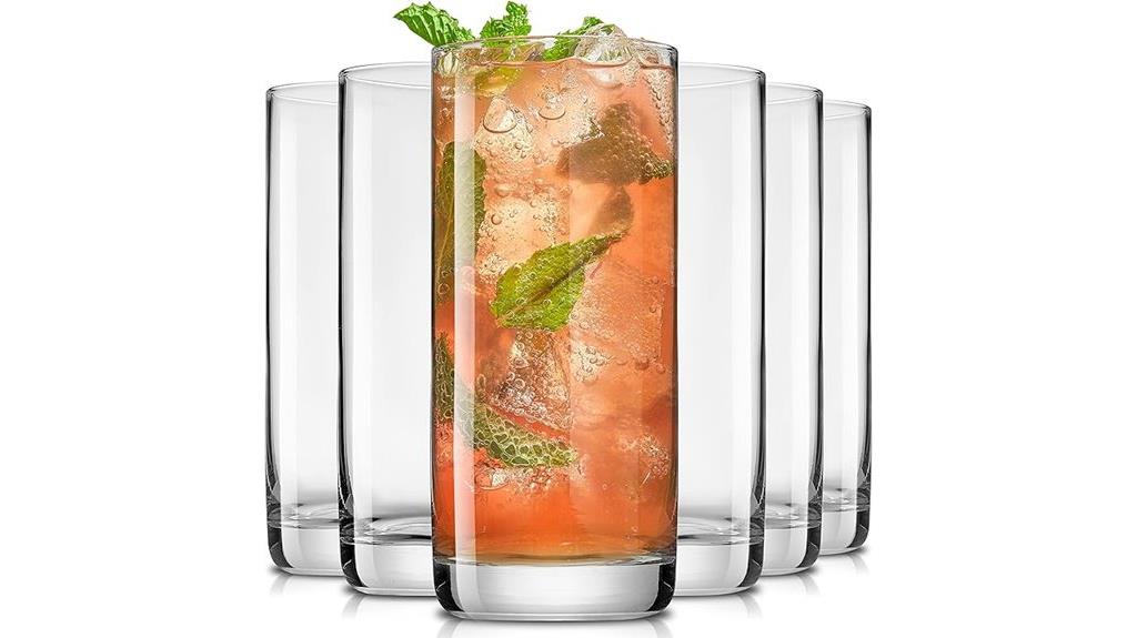 lead free crystal highball set