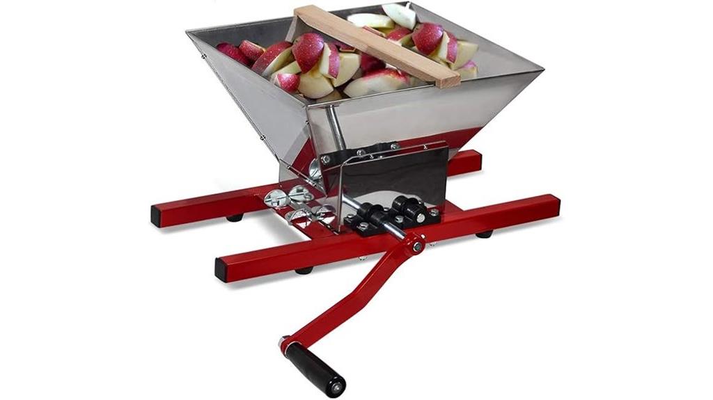 manual apple wine crusher