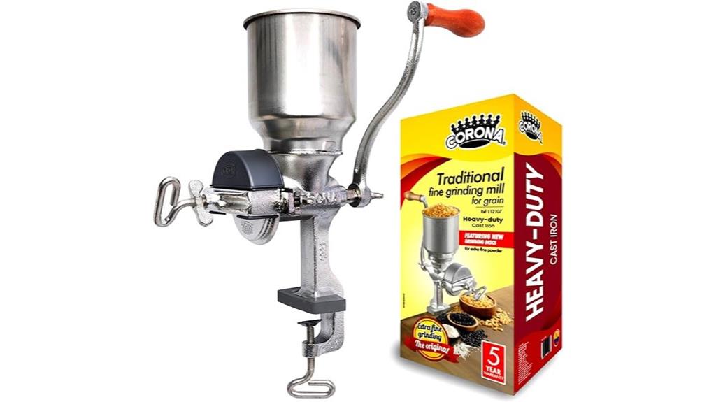 manual corn and rice grinder