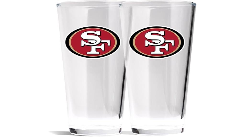 nfl pint glasses set