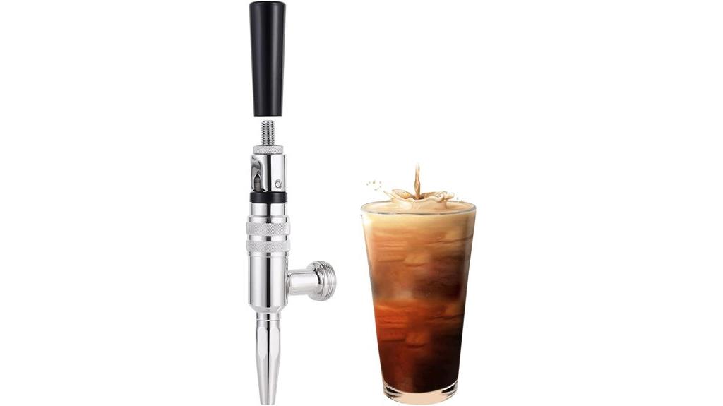 nitro infused stainless steel draft beer