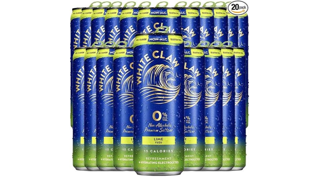 non alcoholic lime seltzer