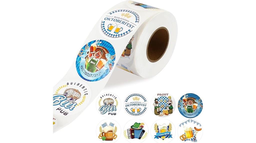 oktoberfest sticker roll pack