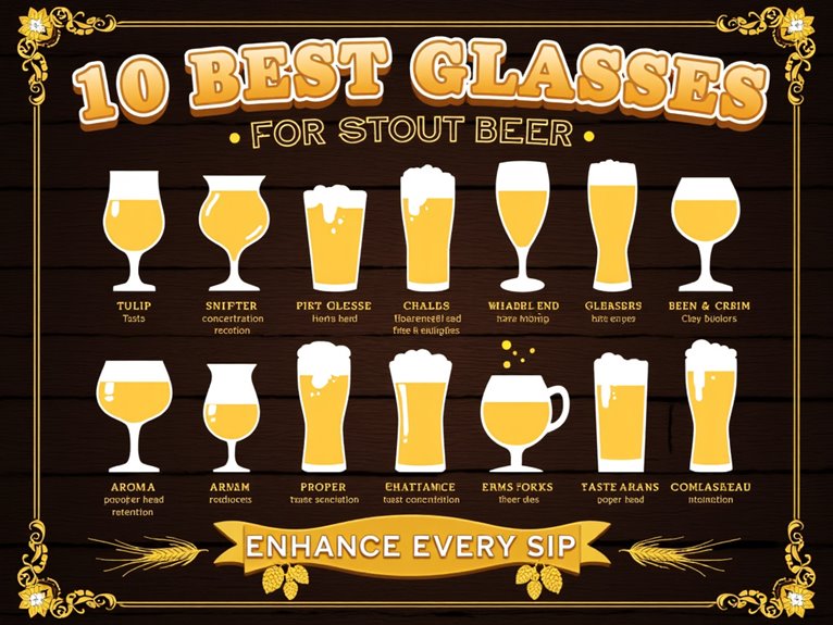 optimal glasses for stout