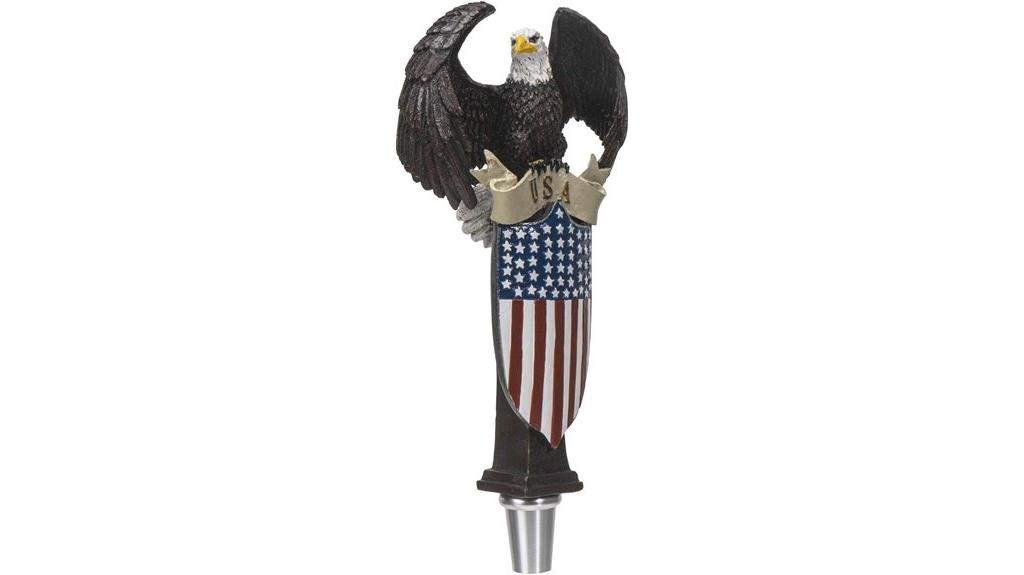 patriotic eagle tap handle decoration
