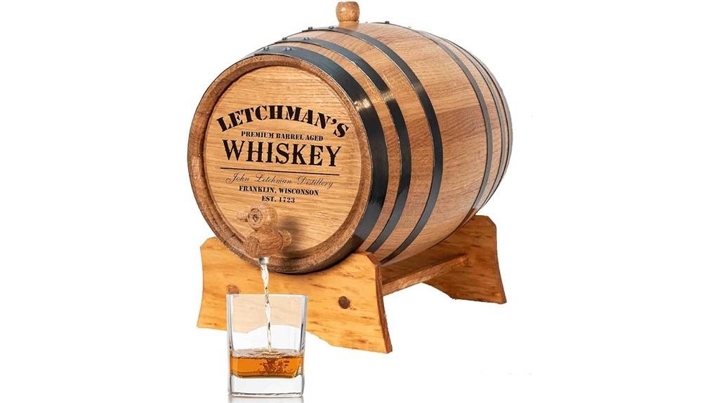personalized oak aging barrel