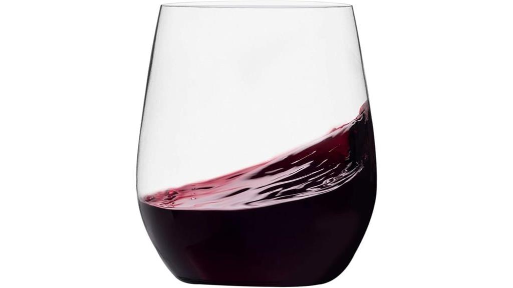 plastic stemless wine glasses