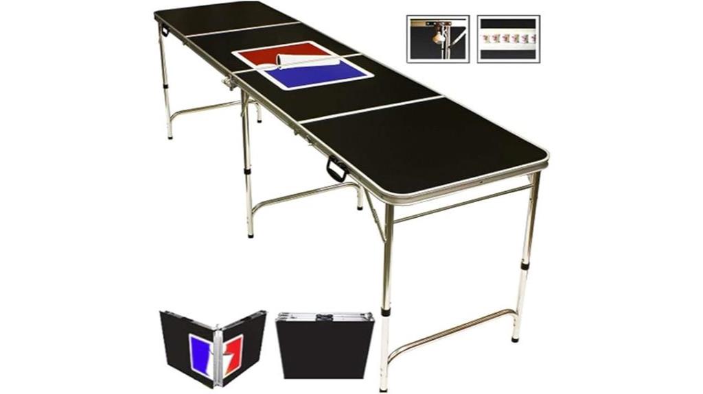 portable beer pong setup