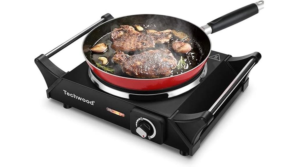 portable electric cooking device