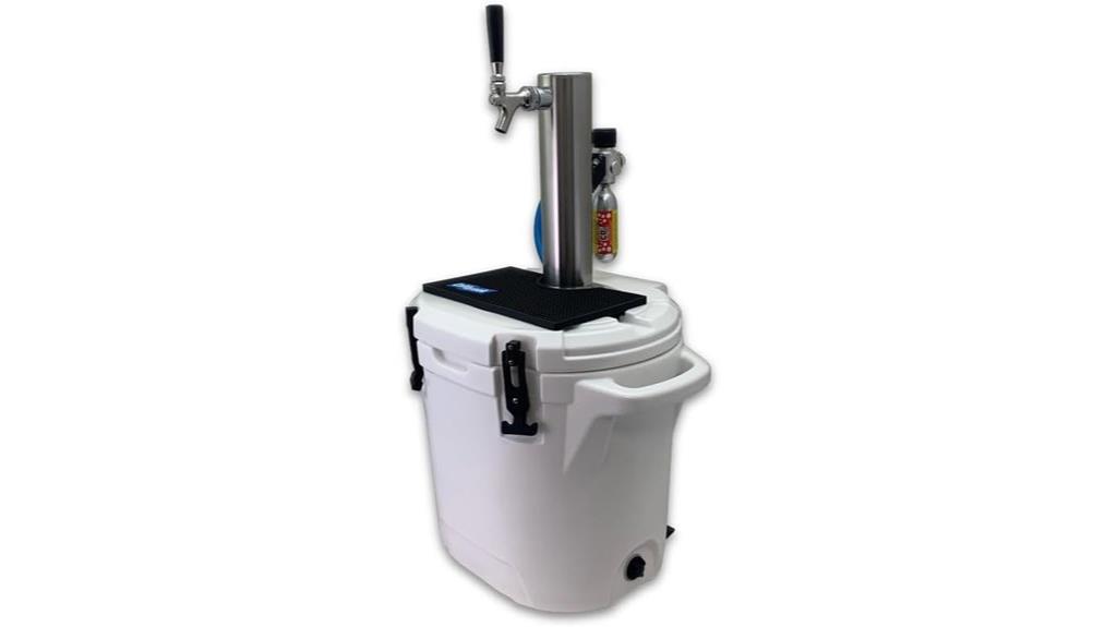 portable kegerator with refillable keg