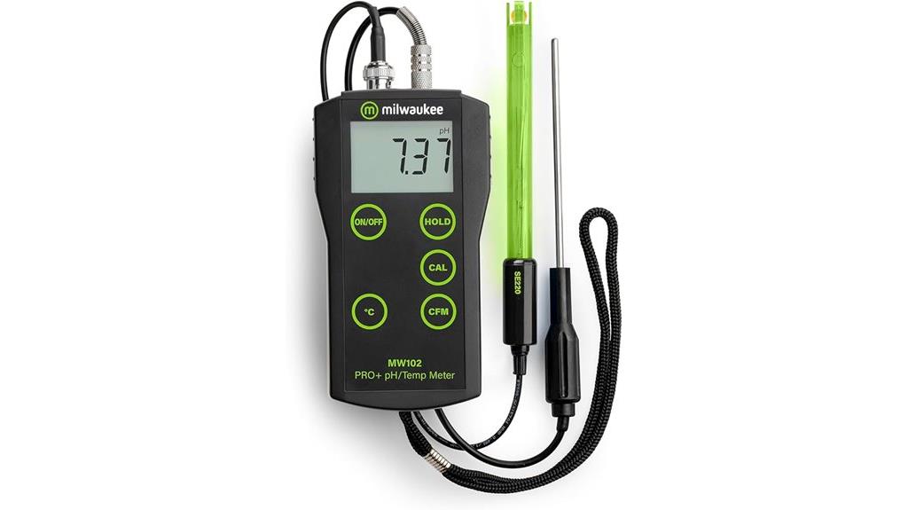 portable ph temperature meter