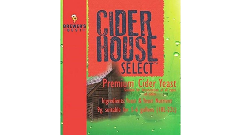 premium cider yeast selection