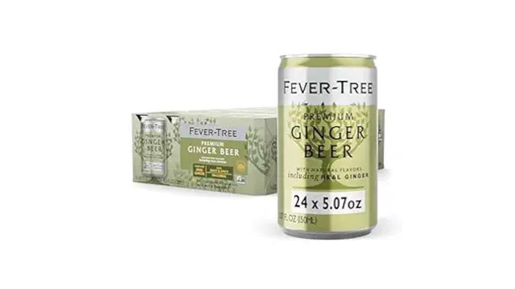 premium ginger beer cans
