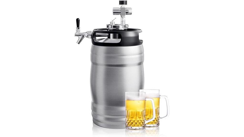 pressurized double walled growler