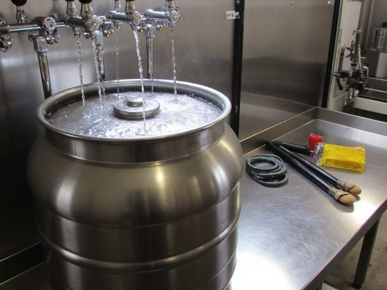 proper beer keg cleaning