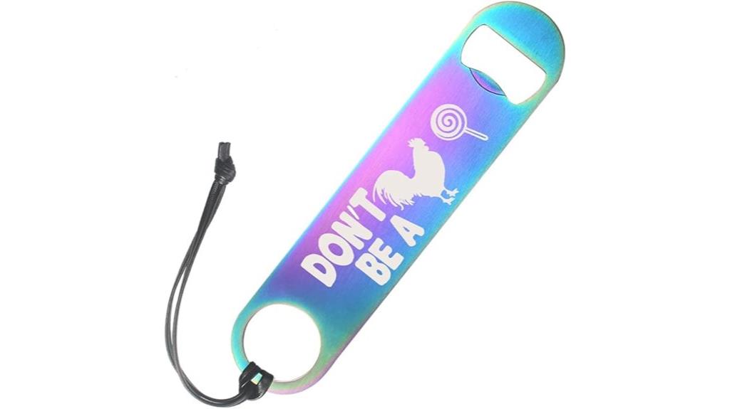 rainbow colors bottle opener