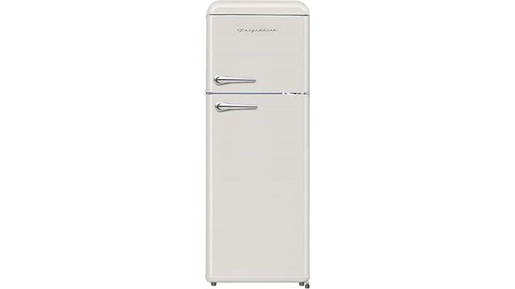 retro apartment size fridge