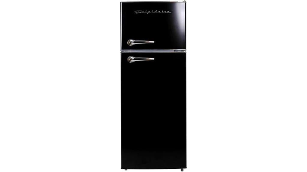 retro apartment size fridge