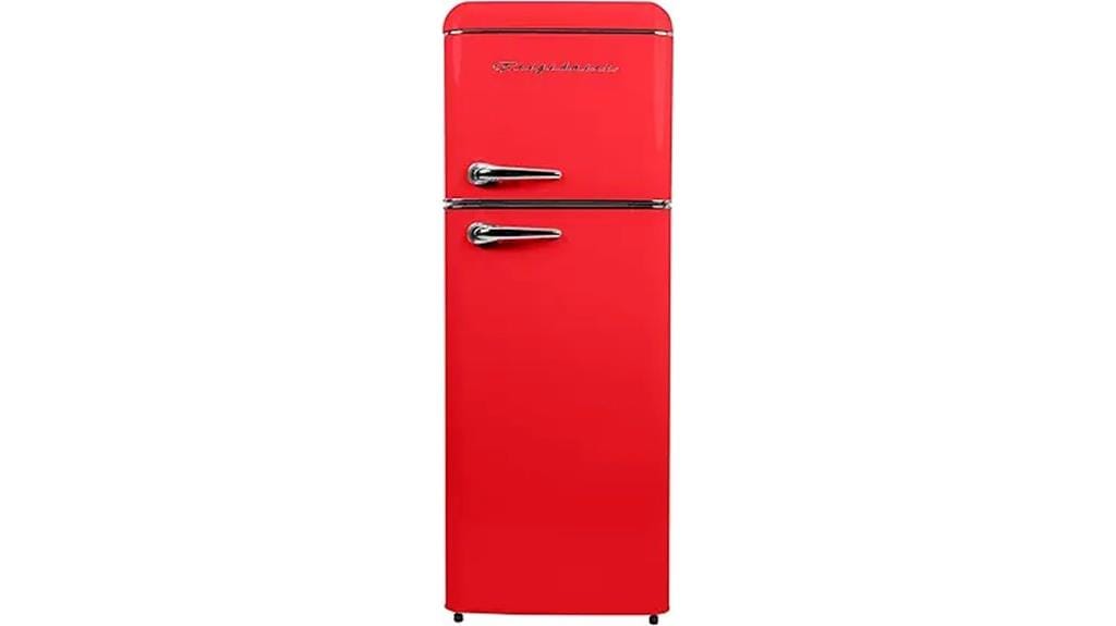 retro apartment size refrigerator
