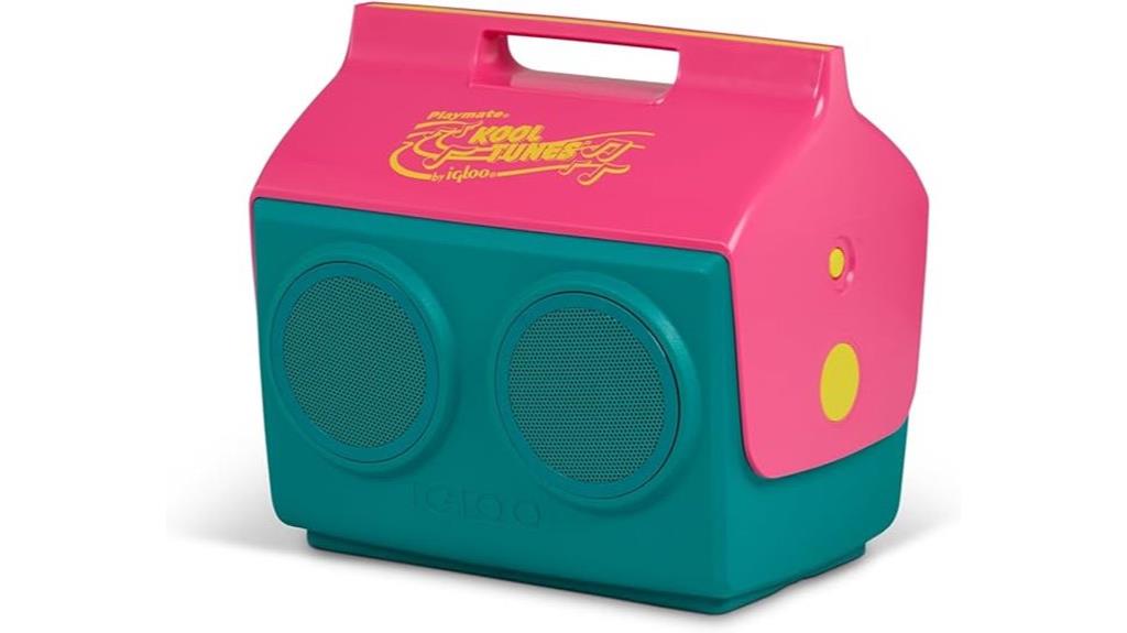retro bluetooth cooler boombox