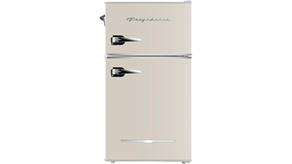 retro mini fridge freezer