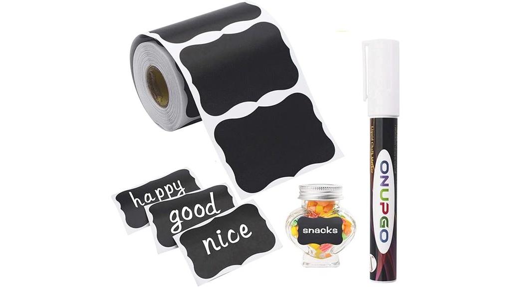 reusable waterproof chalkboard labels