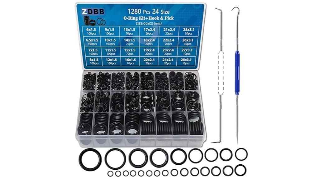 rubber o ring assortment kit with tools