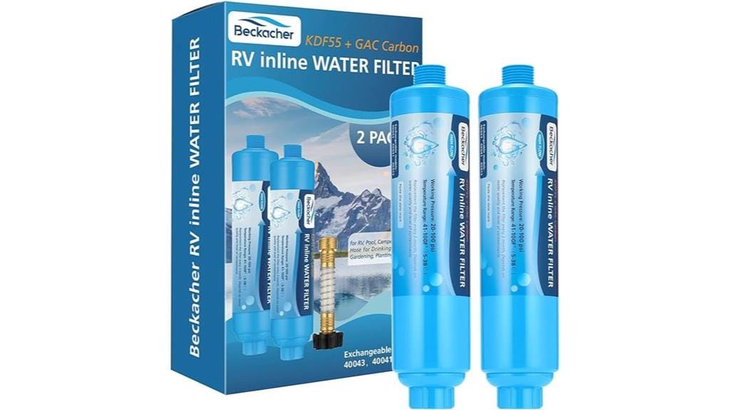 rv water filter pack