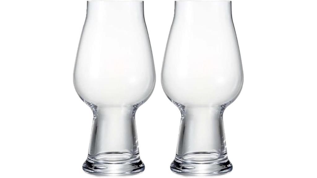 set of two glasses