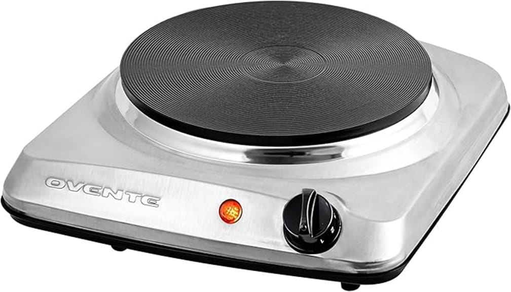 single burner electric cooktop