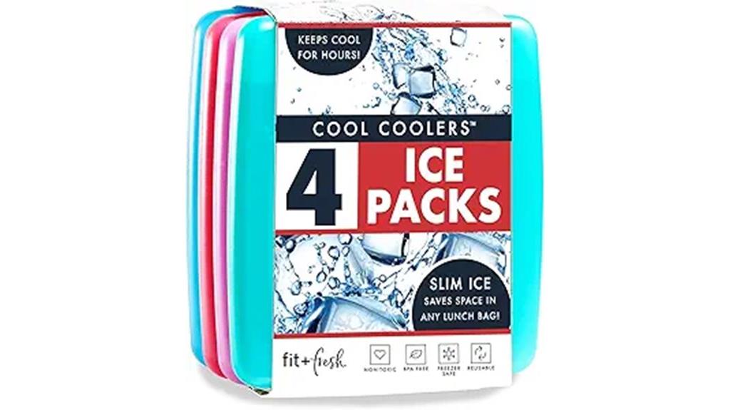 slim ice packs included