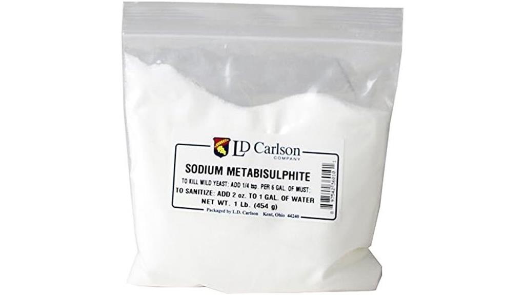 sodium metabisulfite for brewing