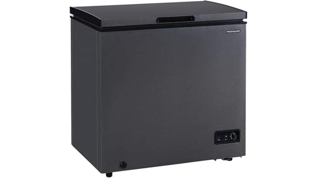 spacious frigidaire chest freezer