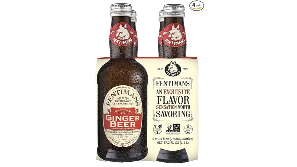 sparkling non alcoholic ginger beer
