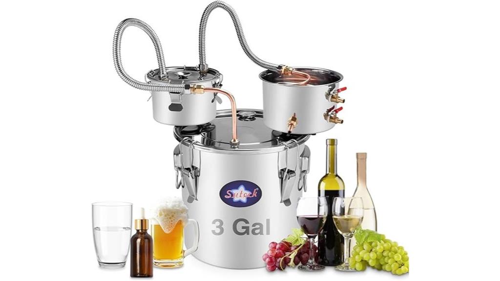 stainless steel alcohol distiller
