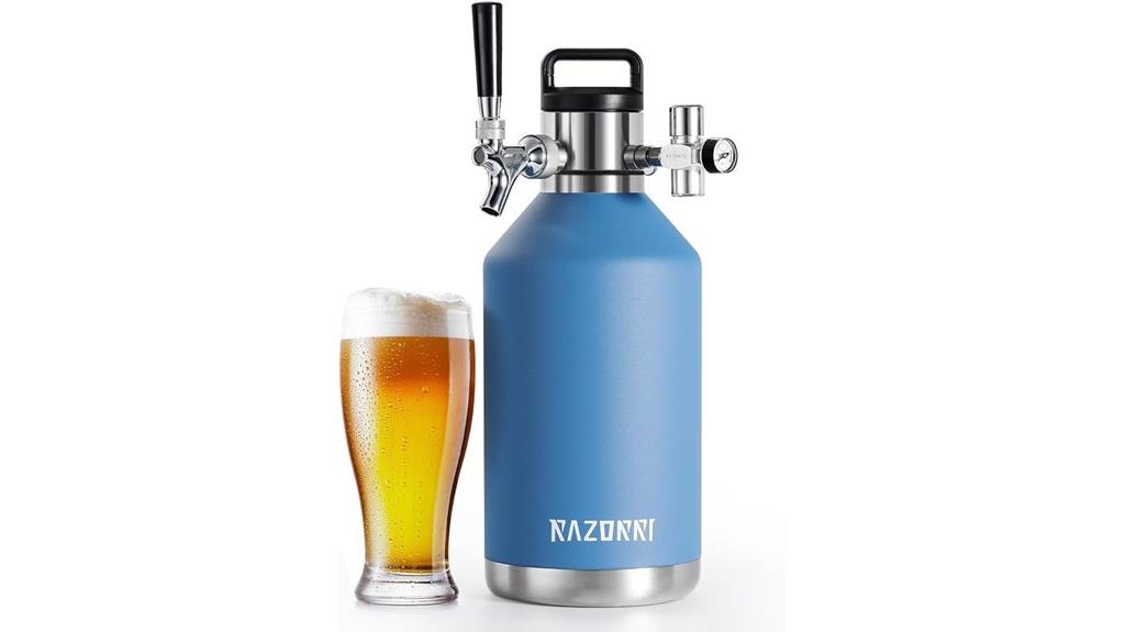 stainless steel beer growler
