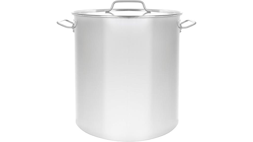 stainless steel brewing kettle
